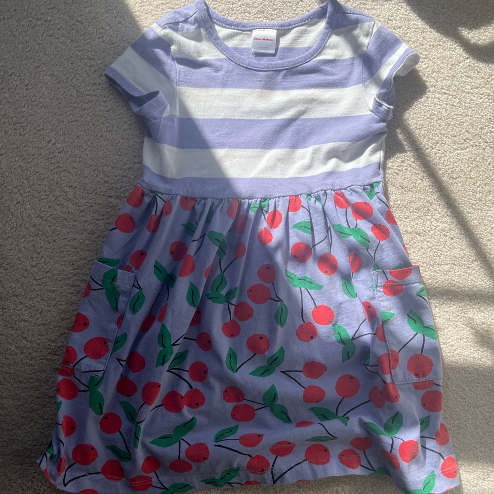 Playful pattern mixed dress